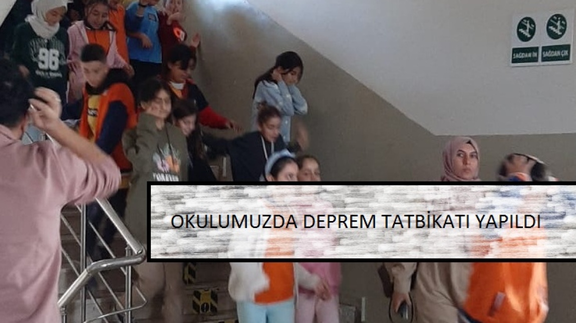 OKULUMUZDA DEPREM TAHLİYE TATBİKATI GERÇEKLEŞTİRİLDİ